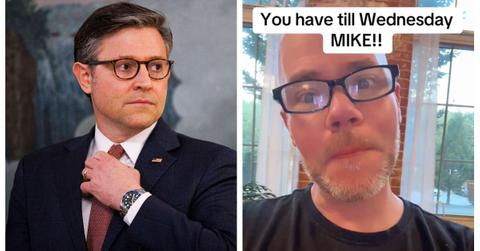 TikToker Razzledazzlemo Threatens to Share Mike Johnson's Grindr Info