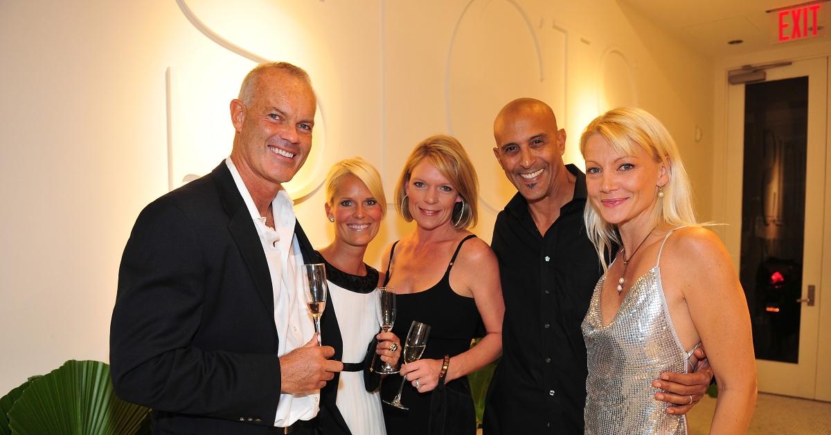 John Kennedy, Susanna Shafmeister, Marcia Ciriello, David Belafonte, and Malena Belafonte attend the Gotham Magazine Celebration of The 2009 Eres Swimwear and Lingerie Collection at SICIS - The Art Factory on October 29, 2008 in New York City 