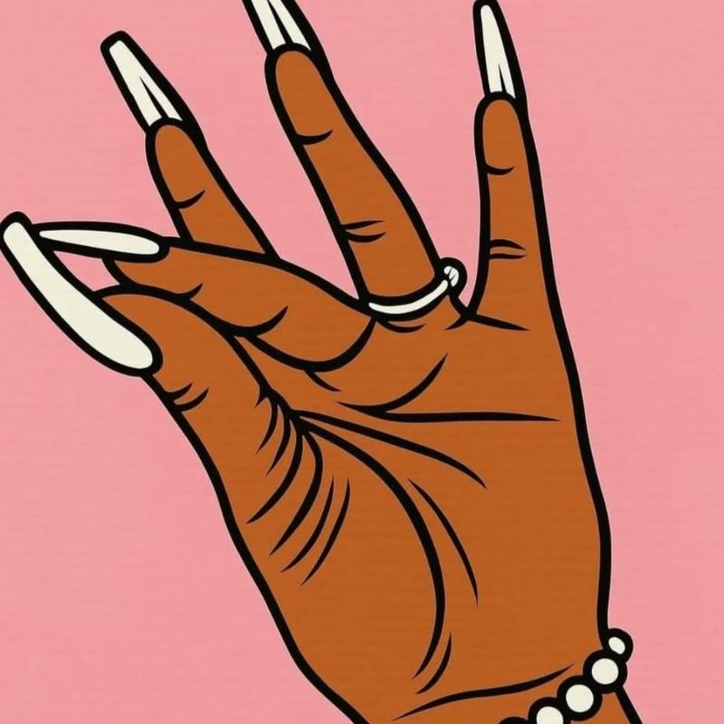 The trend of tapping your fingers together.