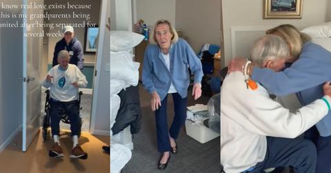 Grandprents Reunite After Several Weeks Apart, Internet Cries