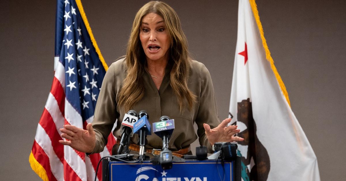 Caitlyn Jenner at a Caitlyn Jenner Candidate For Governor event in 2021