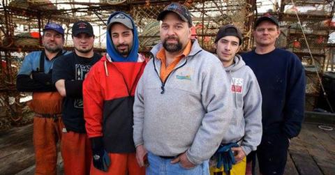 Tony Lara stands at the center of the crew of the Cornelia Marie in Season 7 of 'Deadliest Catch'