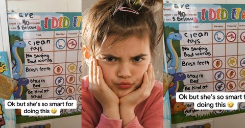 Daughter Sacrifices Bad Word Sticker Every Day on Reward Chart