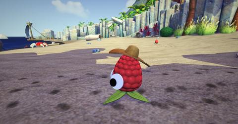 A hat on a bugsnak in 'Bugsnax'