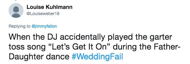 wedding fails