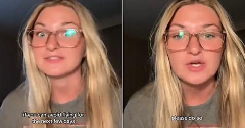 Flight attendant gives warning on TikTok