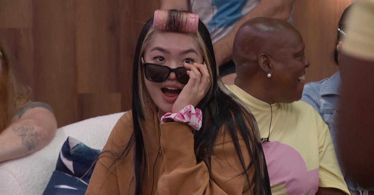 Blue rocks a pink curler during 'Big Brother 25.'