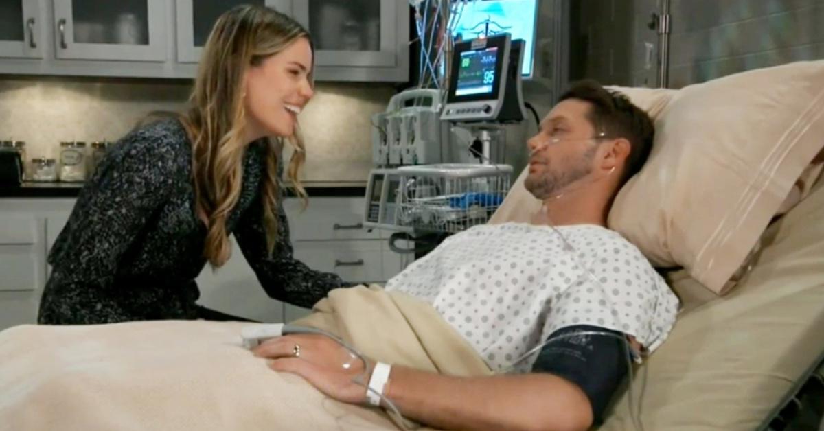 Sasha visits Brando in the hospital following his stabbing in 'General Hospital.'