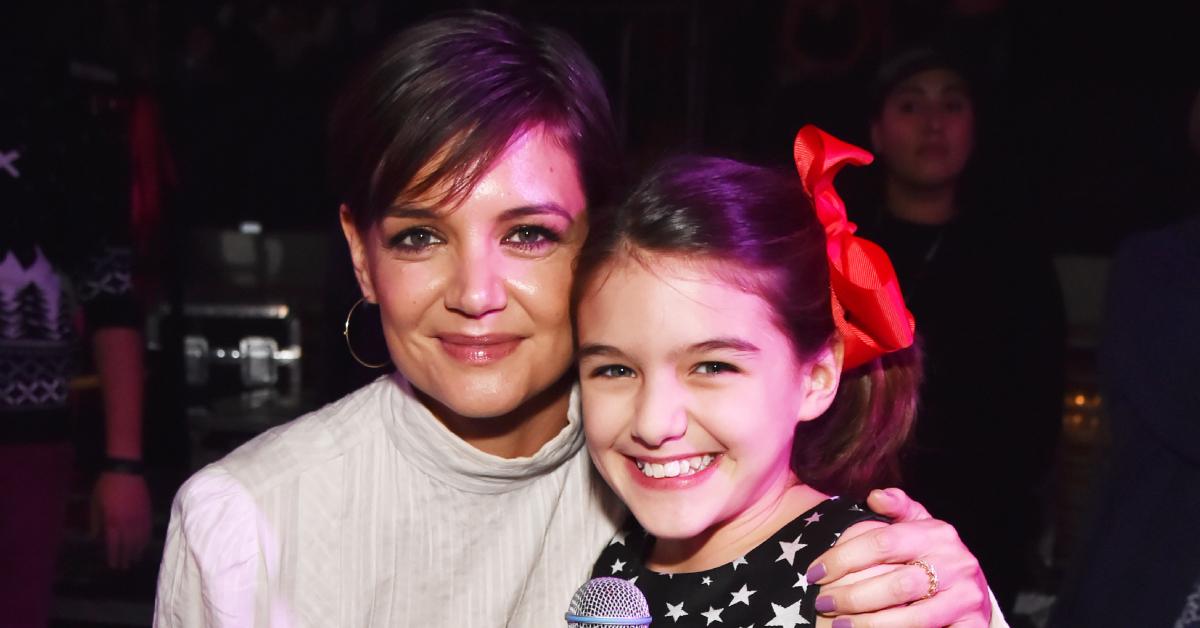 Katie Holmes and Suri Cruise attend the Z100's Jingle Ball 2017 on Dec. 8, 2017, in New York City.