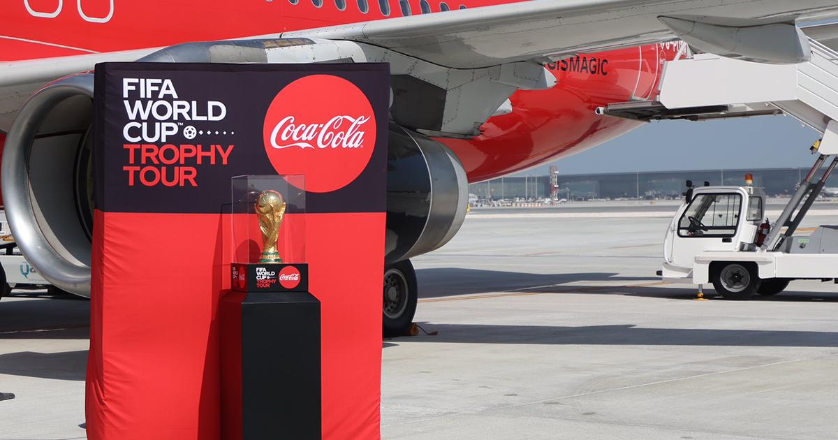 2022 World Cup trophy in Qatar