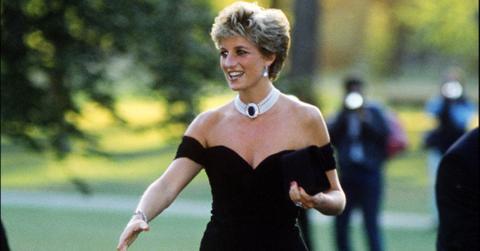 Princess Diana in "the revenge dress" in 1994