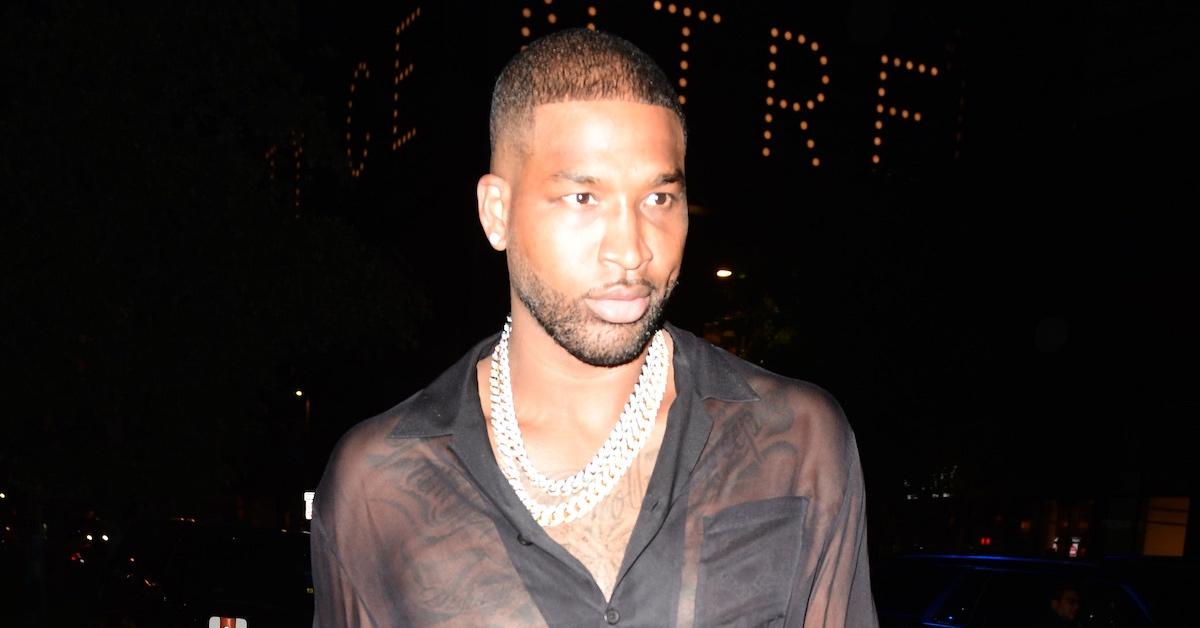 Tristan Thompson is seen arriving at Lionel Messi's debut game