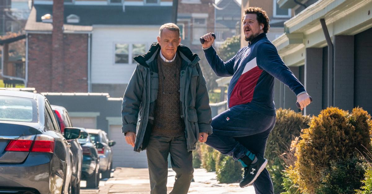 Tom Hanks and Cameron Britton in 'A Man Called Otto'