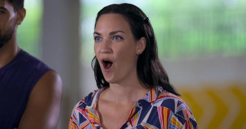 Melissa Lummus wears a shocked expression on her face in Season 2 of Netflix's 'The Mole.'