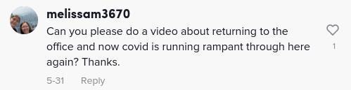 tiktoker blasts return to office