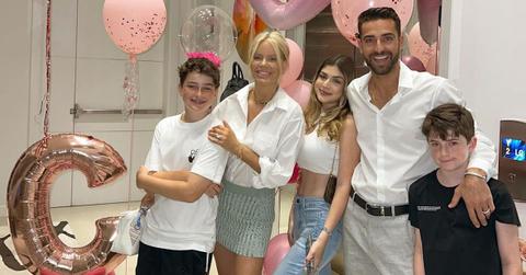 Caroline Stanbury, Sergio Carrallo, and her three children