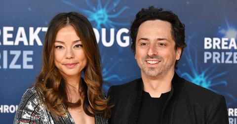 Nicole Shanahan with ex-husband Sergey Brin at the 2020 Breakthrough Prize.