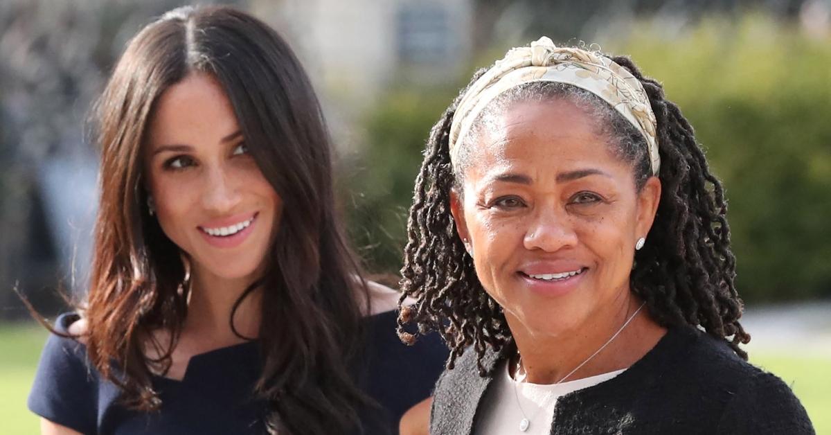 Meghan Markle and mom Doria Ragland at Cliveden House Hotel in 2018.