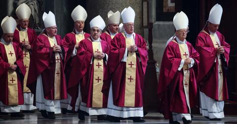 Cardinals gather for funeral.