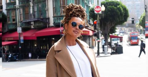 Joy Taylor in sunglasses in Los Angeles.