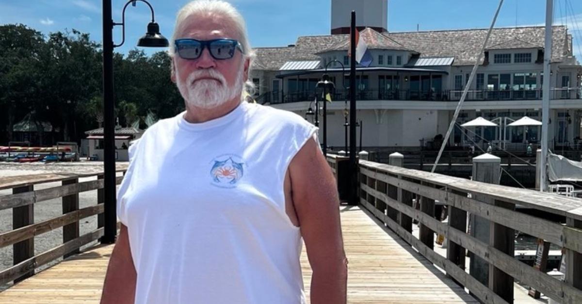 Wild Bill on a pier in Hilton Head