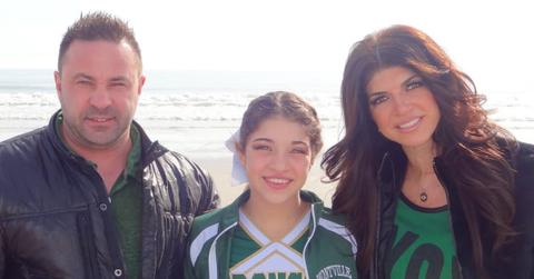 (l-r): Joe Giudice, Gia Giudice, and Teresa Giudice