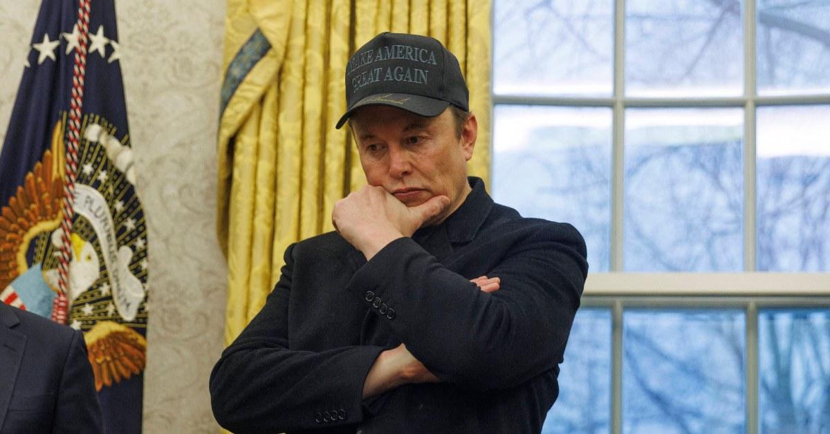 Elon Musk in the Oval Office.