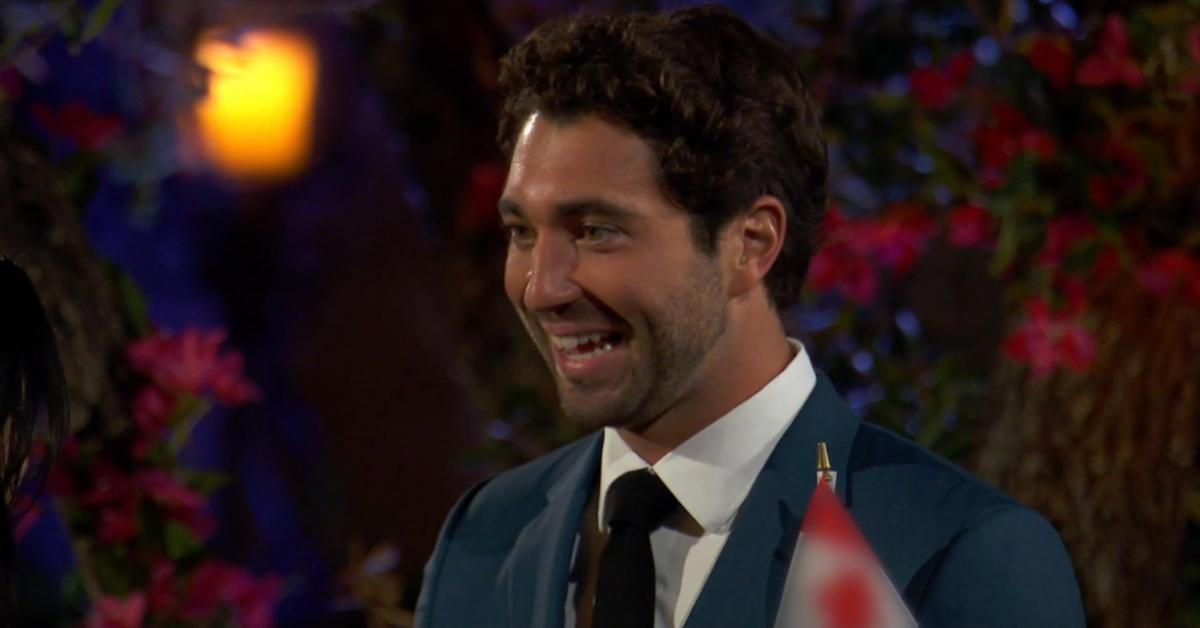 'The Bachelor' blurred out the Canadian flag in Season 28 leading man Joey Graziadei's suit jacket pocket.