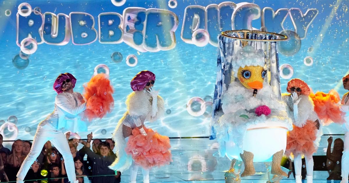 Rubber Ducky performing during Season 10 of 'The Masked Singer'