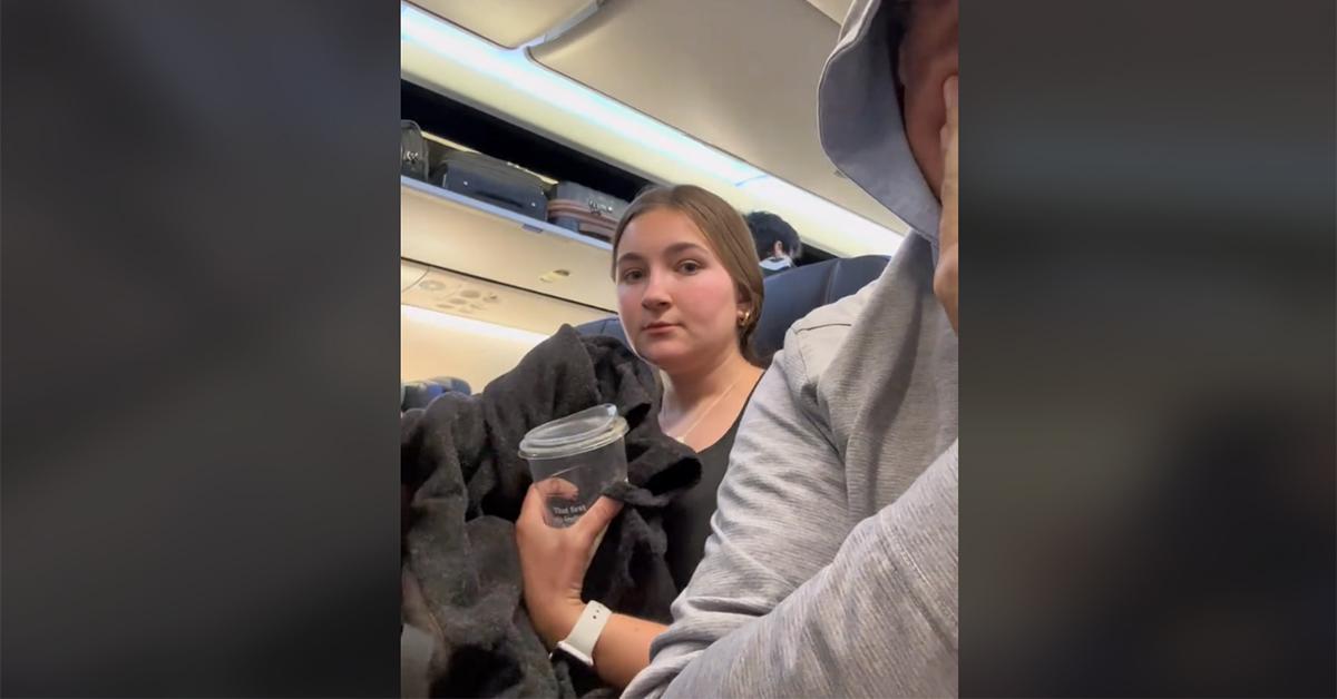 tiktok dad plays prank on daughter on airplane