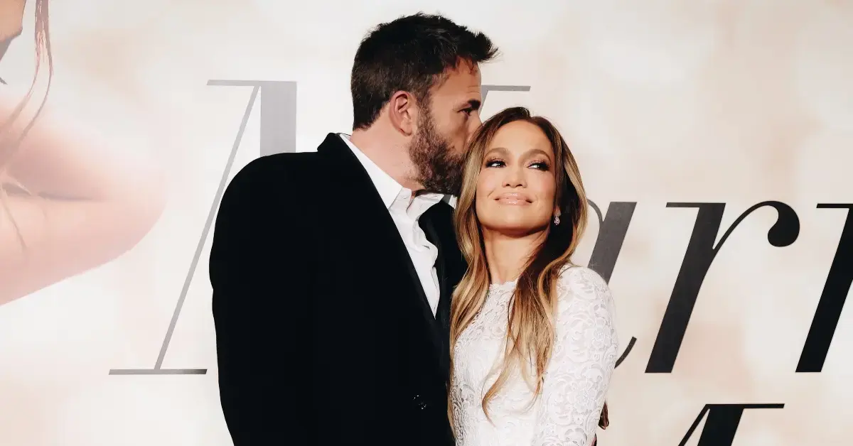 Ben Affleck with Jennifer Lopez at a movie premiere