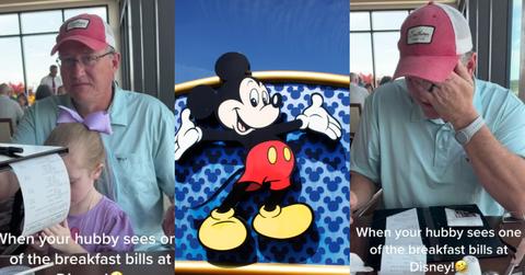 Disney Dad sees cost of Breakfast Bill, is Shocked