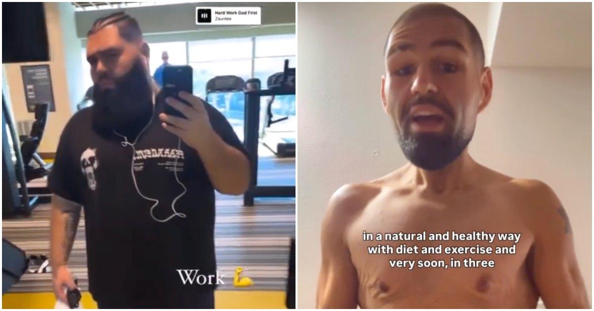 Jimmy Levy shows off his weight loss transformation.