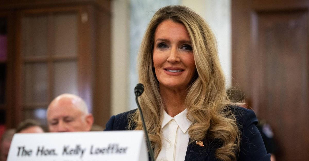 Kelly Loeffler at her confirmation hearing.