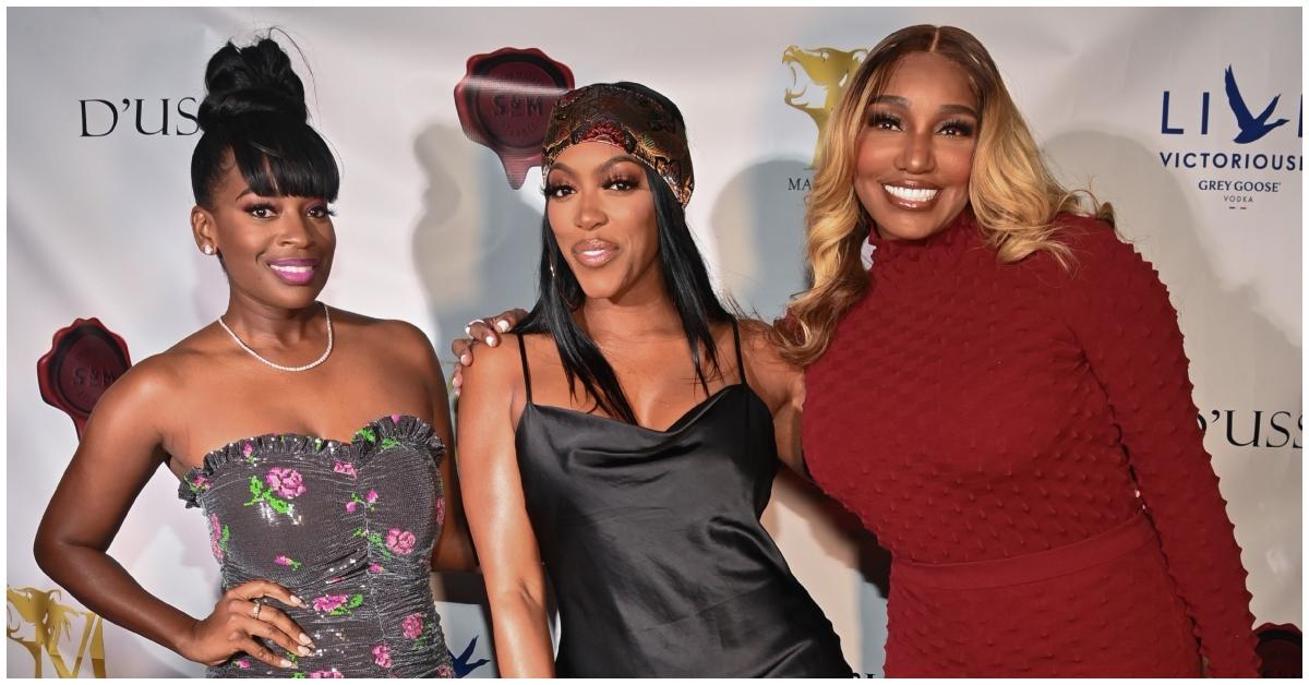 (l-r): Shamea Morton, Porsha Williams, and NeNe Leakes