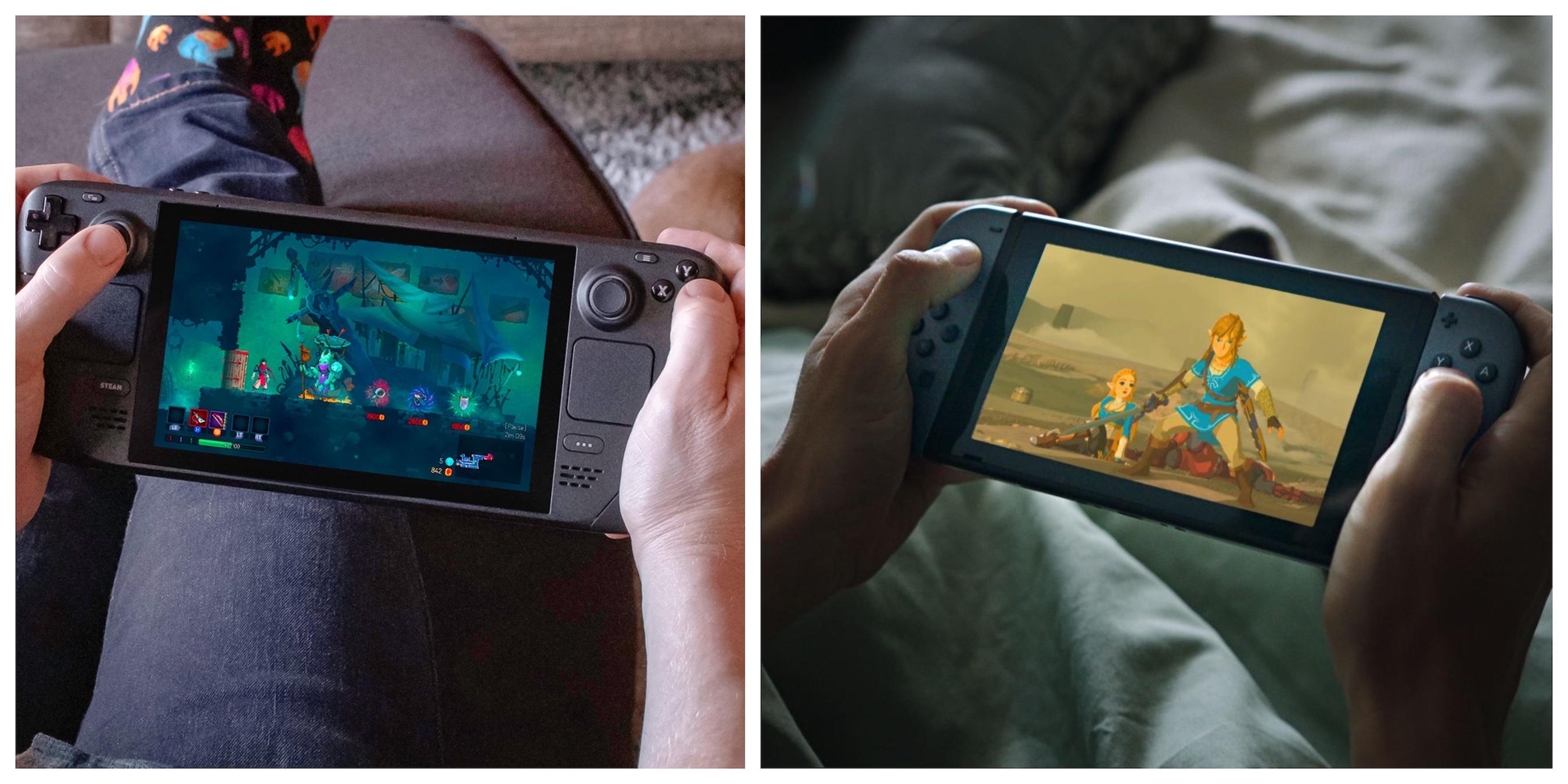 Nintendo Switch OLED vs. Steam Deck OLED