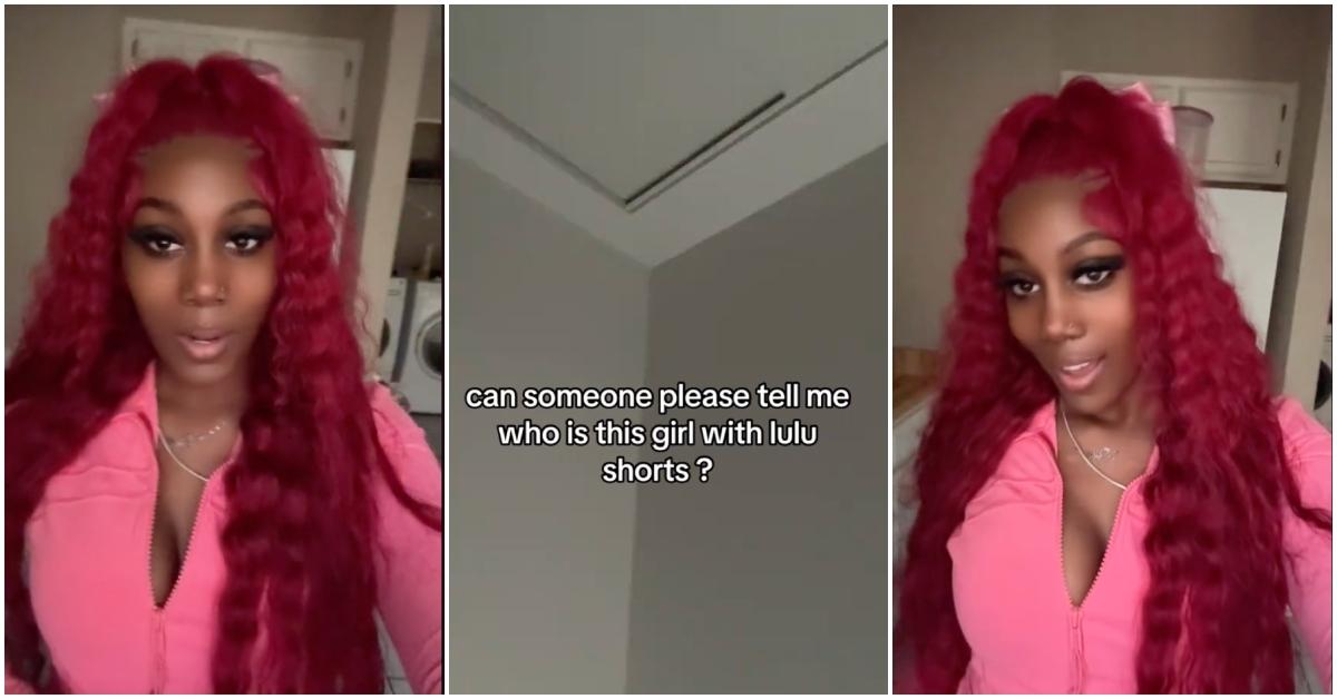 The viral video of the pink lulu shorts girl on TikTok.