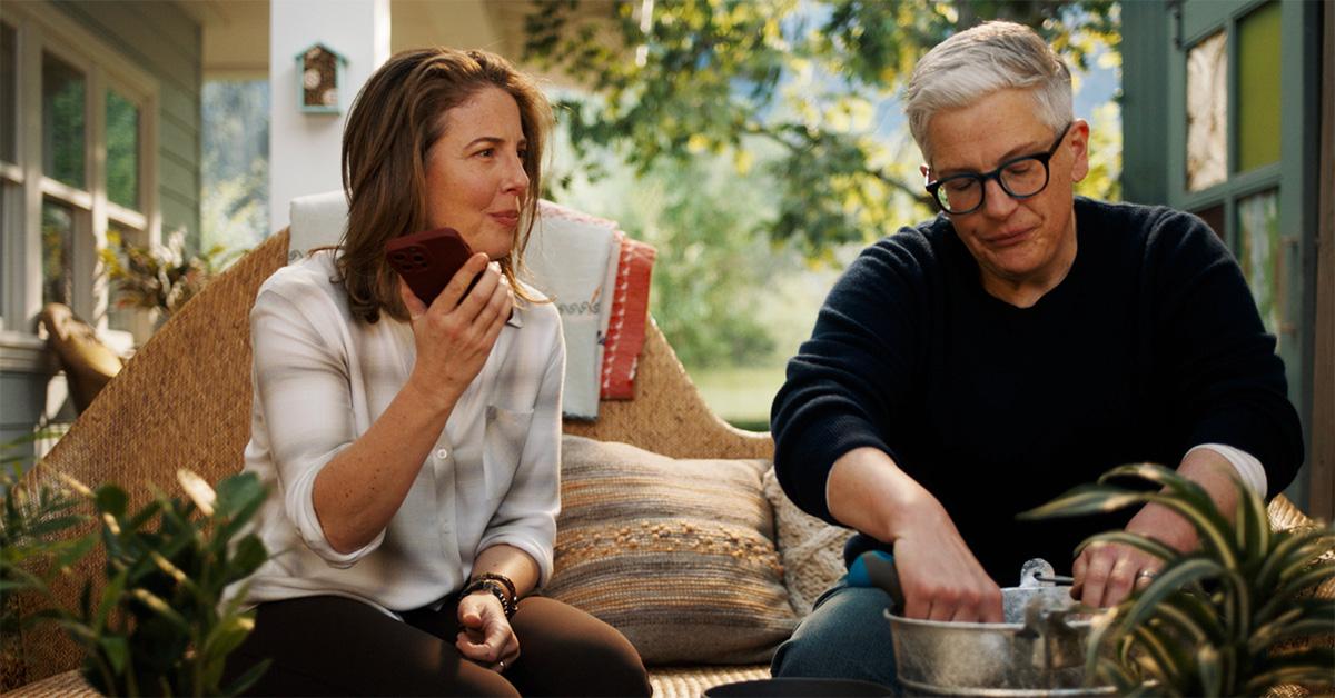 Robin Weigert and Fiona Rene in 'Tracker.' 