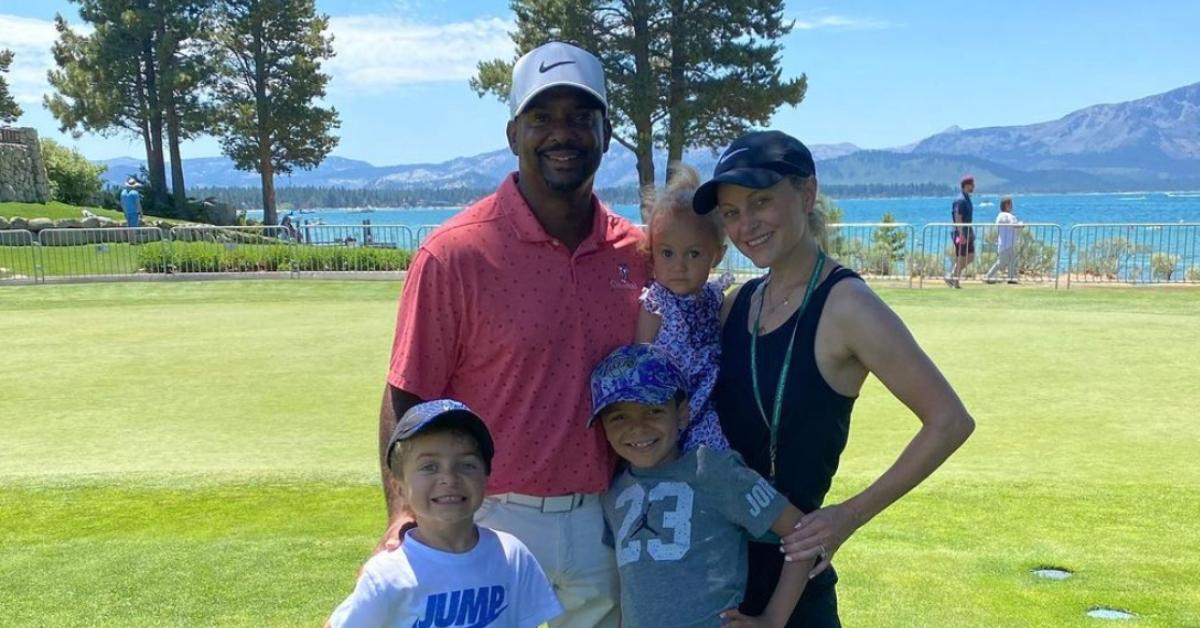 Alfonso Ribeiro, Angela Unkrich, and their younger kids, Alfonso Lincoln, Anders Reyn, and Ava Sue Ribeiro