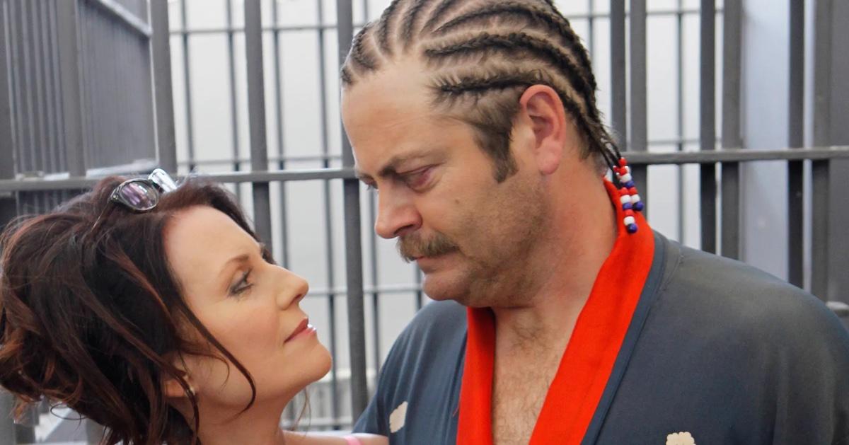 Nick Offerman and Megan Mullally in 'Parks and Rec'