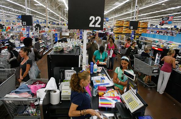 crowded walmart