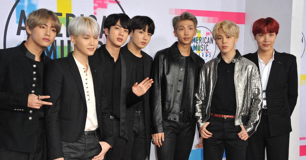 BTS together at a red carpet event.