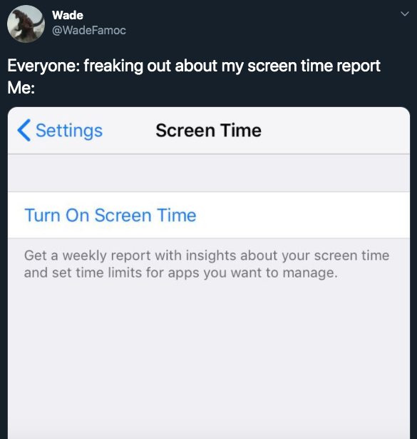 screen time jokes