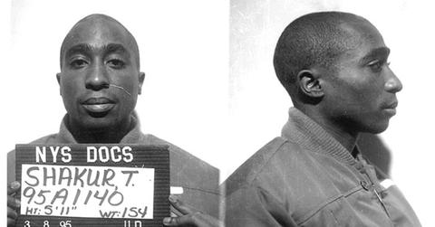 Tupac Shakur's mugshot