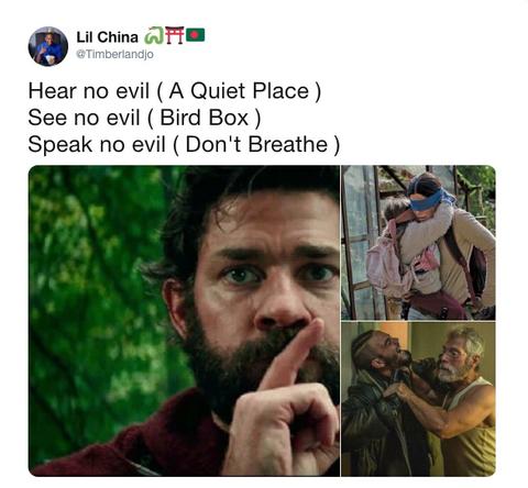quiet place bird box dont breathe