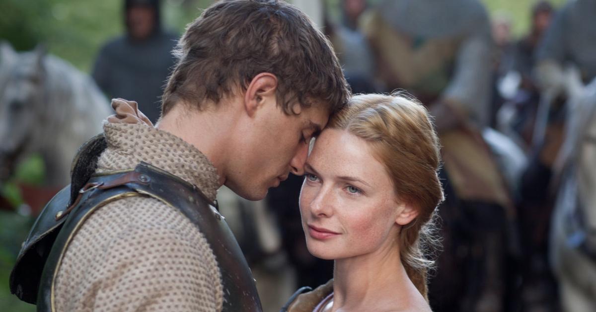 Elizabeth Woodville says goodbye to Edward IV in 'The White Queen.'