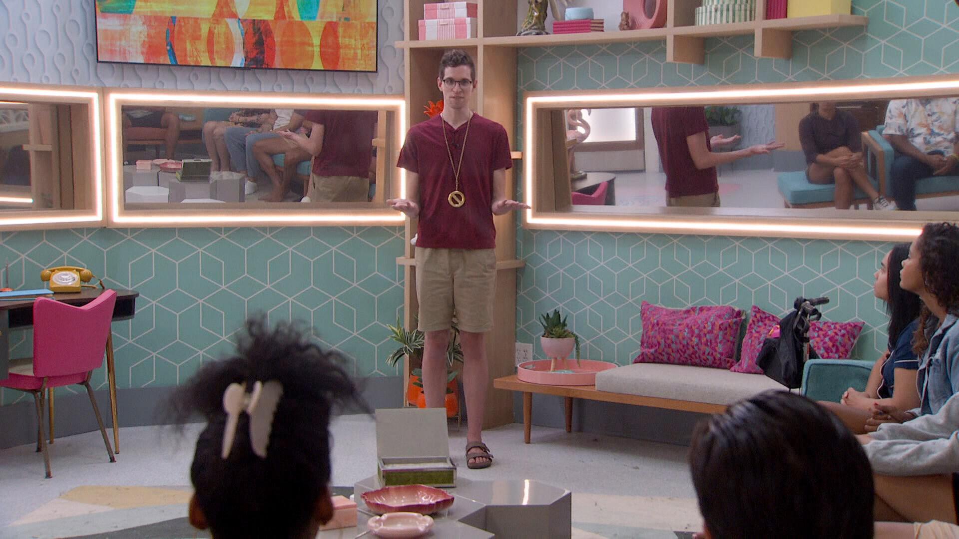 Michael during the second Power of Veto ceremony on 'Big Brother 24.'