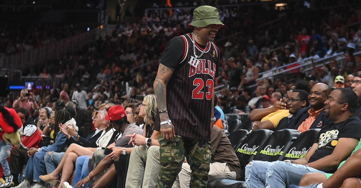 Allen Iverson attends the game between the Indiana Fever and the Atlanta Dream at State Farm Arena on June 21, 2024