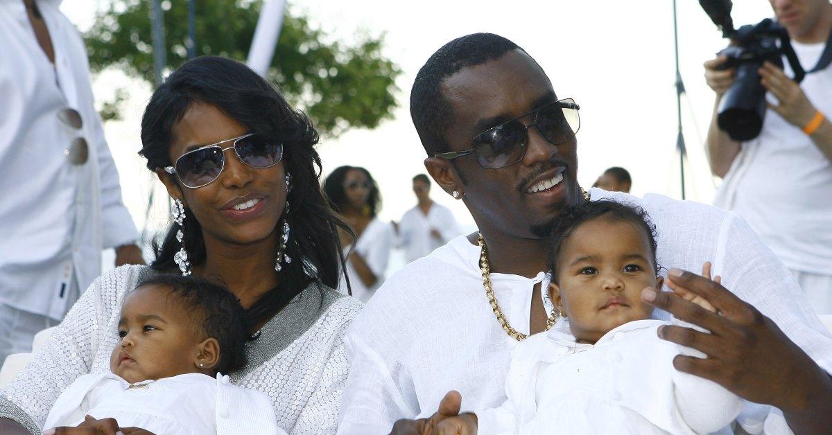 (L-R) Kim Porter, D'Lila Star Combs, Sean Combs, Jessie James Combs