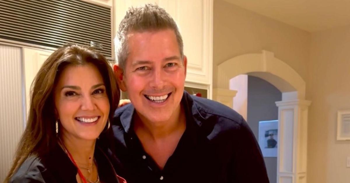 Sean Duffy with his wife, Rachel Campos-Duffy, in the kitchen.